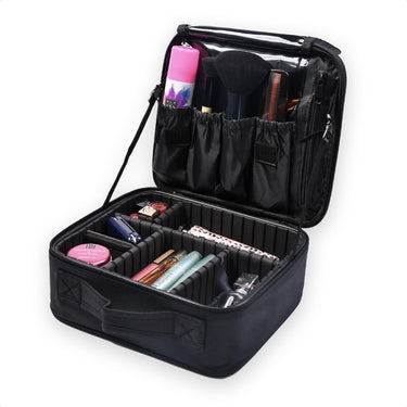 Eagle Make-up Organizer - Make-up Koffer - Verstelbare Vakken - Beautycase - Multifunctioneel - Zwart